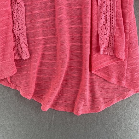 Maurices Cardigan Sweater Womens Medium 3/4 Sleeve Bohemian BOHO Style Open - Picture 2 of 10